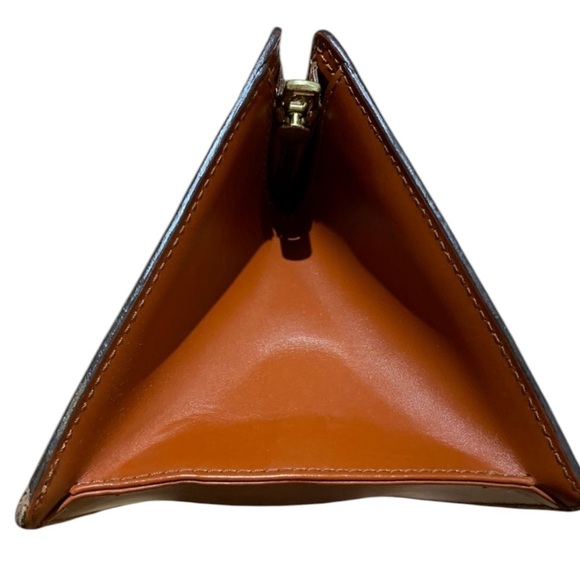 AUTHENTICATED LOUIS VUITTON EPI Leather SAC Triangle Hand Bag Cognac Brown +COA - Picture 10 of 16